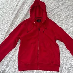 Mens Small Red Jordan Zip-Up Hoodie